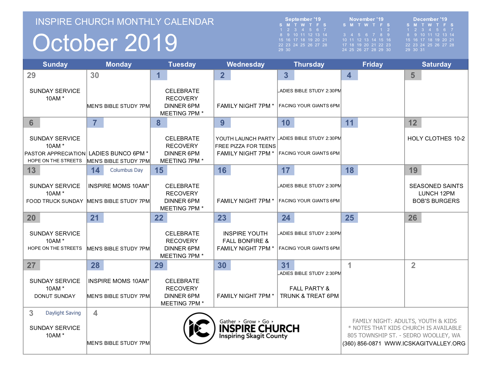 October 2019 October 2019